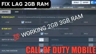 NEW UPDATE HOW TO FIX LAG CALL OF DUTY MOBILE | 2GB RAM FIX LAG CODM