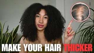 How To Make Your Curly Hair THICKER | Styling 3c/4a Curls