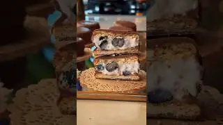 Chocolate blueberry cheesecake bites 🫐#abirzkitchen #cheesecake