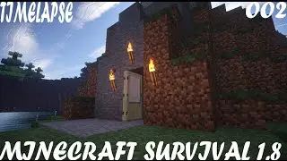 LET'S PLAY MINECRAFT SURVIVAL[SHADERS & TIMELAPSE] EP002:MINING & FARMING