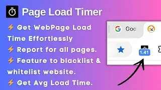#PageLoadTimer: How to get the web page load time effortlessly | Free Tool
