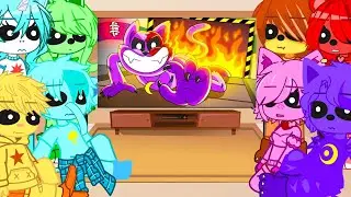 Smiling Critters Poppy Playtime Chapter 3 React To Catnap is Alive II Naomi 🐰