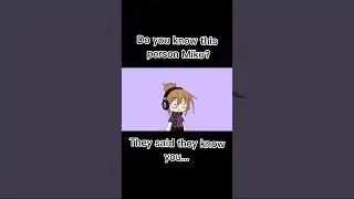 Do you know this person? 