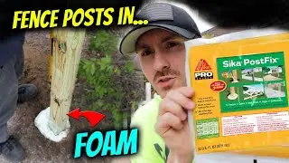 Installing Fence Posts With Sika PostFix Foam