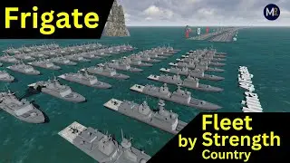 Frigate Fleet Strength by Country 2023 (Updated) || Military Strength by Country 2023
