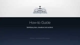 How to identify plans, elevations & sections
