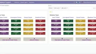How to Add Website Helpdesk Support Ticket Dashbord | Odoo Apps Feature 