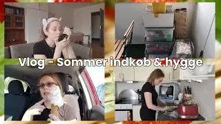 Vlog - Sommer indkøb & hygge ☀️😎