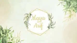 ARIF MAYA WEDDING INVITATION