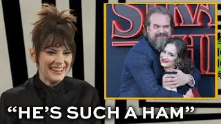 Winona Ryder doesn't believe David Harbour knows the end of STRANGER THINGS