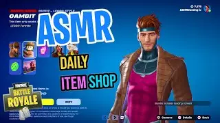 ASMR Fortnite Gambit Skin Is Back! Daily Item Shop 🎮🎧 Relaxing Whispering 😴💤