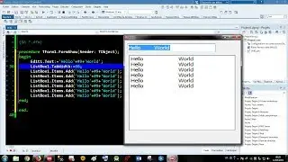 Delphi Trick 015 - Tab ListeBox - Edit text