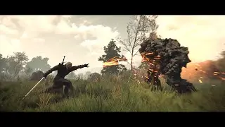 Witcher III Geralt of Rivia vs Earth Elemental [ Therazane ]