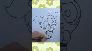 How to Draw Bubbles The Power Puff Girls Learn to Draw #short #art #drawing #cute #like #fyp
