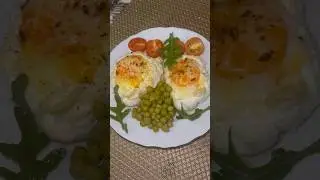 Воздушная яичница в духовке!#shorts #яичница #завтрак #доброеутро #вкусно #рецепты #семья #дети #дом