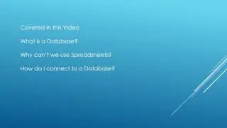 SQL for Beginners Part 1 - What is a Database?