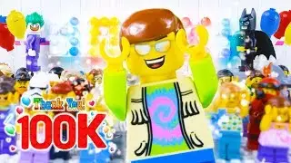 LEGO Celebration Party! STOP MOTION LEGO 100k Party with Minifigures | LEGO City | By Billy Bricks