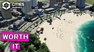 I got carried away detailing in Cities Skylines 2... Beach Front Build!