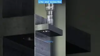 We do the Holes with heavy drilling machine #machine #workshop #shorts #viralvideo #youtubeshorts