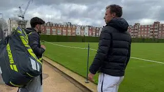 I played at Queen's Club with an ATP PRO!!