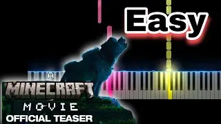 A Minecraft Movie | Teaser Theme (Easy Piano Tutorial)
