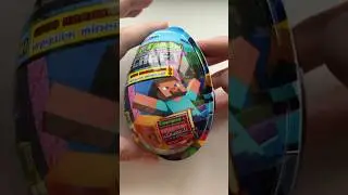 🥚🔨 Unboxing Minecraft Surprise Egg with a Blocky Iron Man  🎁👀 #minecraft  #unboxing