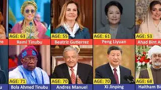 AGE Comparison : World Leaders And Their Wives