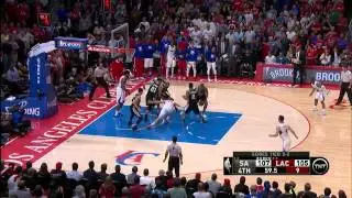 39 year old Tim Duncan Double Blocks Blake Griffin