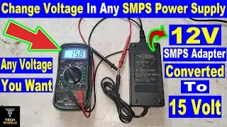how to increase or decrease voltage 12 volt adapter 3 amp  | convert 12 volt to 15 volt