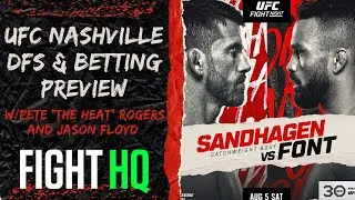 UFC Nashville Preview, DFS Analysis, and Fight Picks