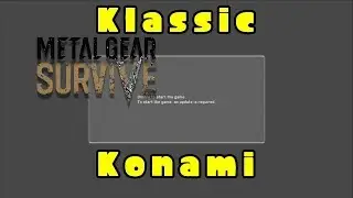 Metal Gear Survive was unplayable on PS4 for over 2 hours at launch. KLASSIC KONAMI!