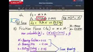 Motor Power Calculations for Over Head Chain Conveyor (V087)