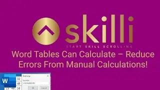 Insert Formulas in Word Tables – No Excel Needed!
