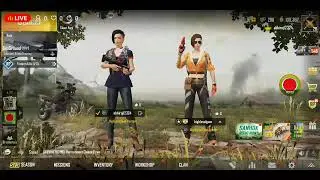 pubg mobile with my sister 1st live stream