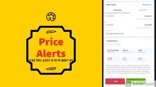 Learn to place price alerts in Paytm money app