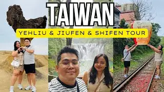 TAIWAN VLOG- YEHLIU GEOPARK AND JIUFEN AND SHIFEN DAY TOUR - LETS EXPLORE TAIWAN NORTH COAST #taiwan