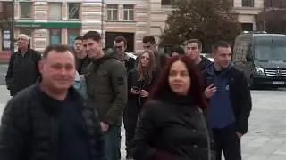 Флешмоб в УКРАИНЕ! Шок! Спели на улице ГИМН???