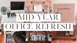 Mid Year Office Refresh | Work From Home Set Up | Bookshelf & Desk Organization