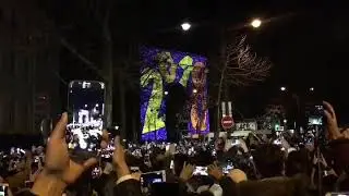 New year 2018 in Paris France celebration