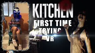 First Time She Is Trying VR | KITCHEN PSVR Resident Evil