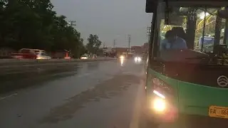 Rainy night in Peshawar BRT bus. 😘🤗 | pashto slowed and reverb songs 2023