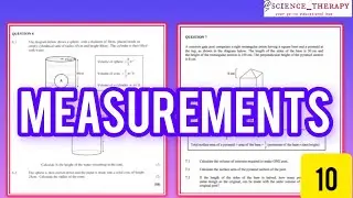 MEASUREMENTS | PERIMETER, SURFACE AREA & VOLUME | GRADE 10 & 11