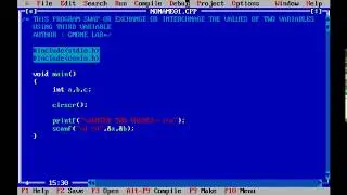 C Program to Swap or Exchange Values of Two Variables with Third Variable || By Gmone Lab