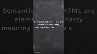 what is sematics in html?👩‍💻 