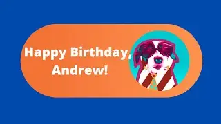 Happy Birthday, Andrew from Pawsitive Dog Bernie! #arf
