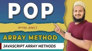 pop Method in Javascript | pop Method in React Js | Array Methods in Javascript | Hindi | 2022