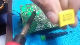 Monitor LCD recalienta y huele a quemado. Bobina con falla!
