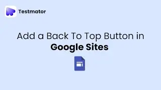 Add Back to top Button in your Google Sites !!