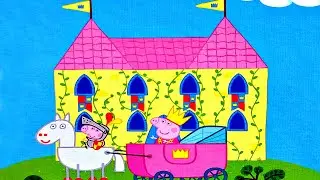 Peppa Pig Princess Castle - play puzzle for kids with cartoon characters Peppa Pig