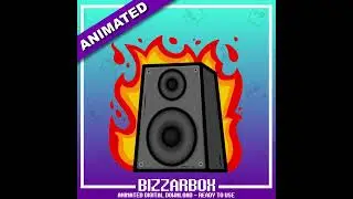 Twitch Animated Emote: Speaker on Fire